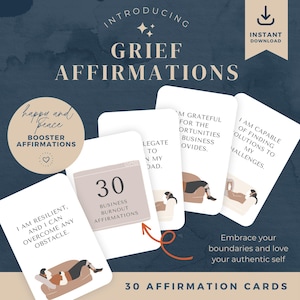 30 Business Burnout Affirmation for Entrepreneur (Instant Download) printable at home, Canva editable motivation card(boho style) 5x7 in