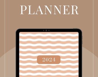 2024 Weekly/Monthly Planner: Minimalist Nature Design (PDF Printable)