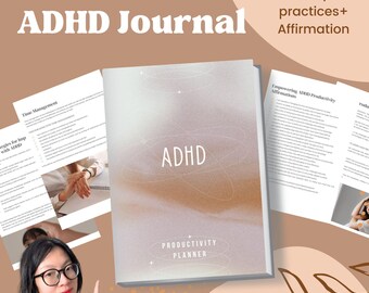 ADHD Productivity Planner: Organizzatore giornaliero con strumenti di concentrazione (download immediato)