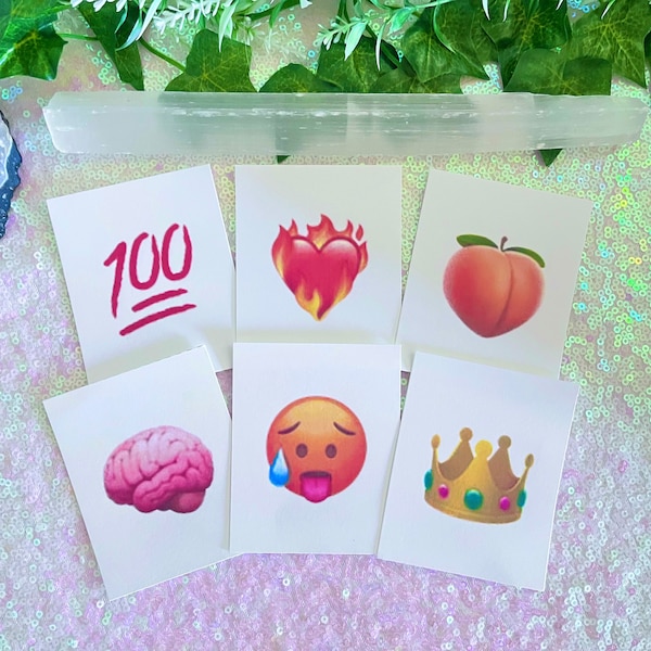 Emoji Oracle Deck | Fun Printable Digital Tarot Deck | Divination | Twin Flame, Soulmate, Karmic | Messages From Your Person | Gifts For Her