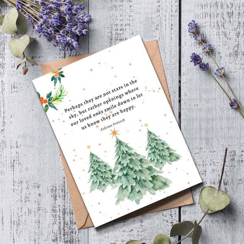 Printable Sympathy Card Bereavement Card Christmas Holiday Etsy