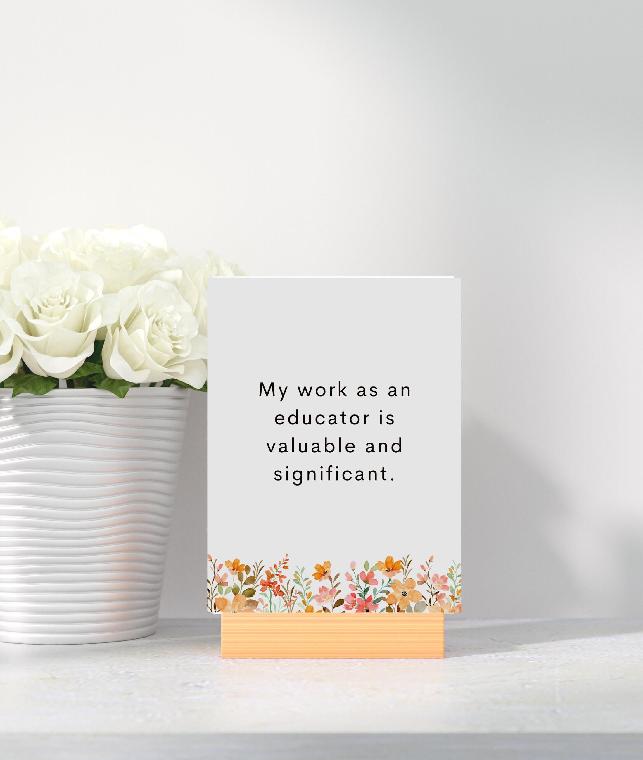 Teacher Affirmation Cards, Gift for Teachers, Printable Teacher Daily ...