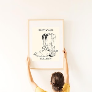 Little Cowboy Nursery Print // Baby Boy Western Room Decor // Digital Wall Art // Printable Cowboy Theme