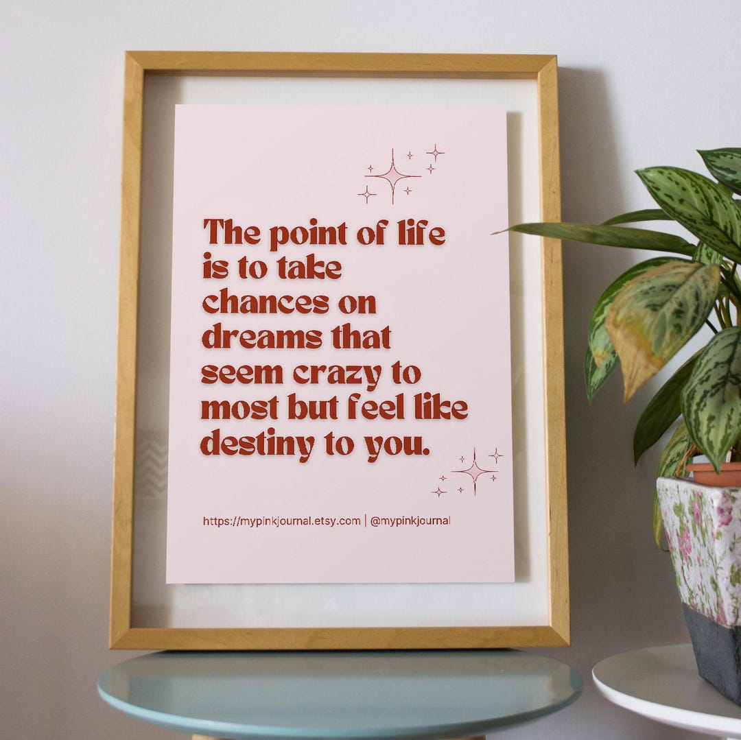 Motivational Wall Art Printable | Inspirational Quote Decor ...