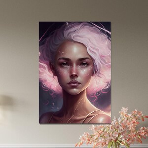 Cancer Horoscope Canvas | AI Generated Art | Framed Ready To Hang CANVAS - Room Decor, Canvas Wall Art, Home Decor, Surreal Art