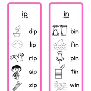 Montessori CVC Word Lists: Letter I, Phonetic Reading (Digital Download)