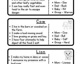 Animal Riddles for Kids: Brain-Teasing Educational Game (Digital Download)