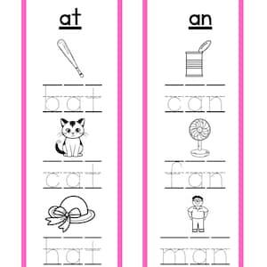 Montessori CVC Word Tracing Cards: Early Literacy Printable (Digital Download)