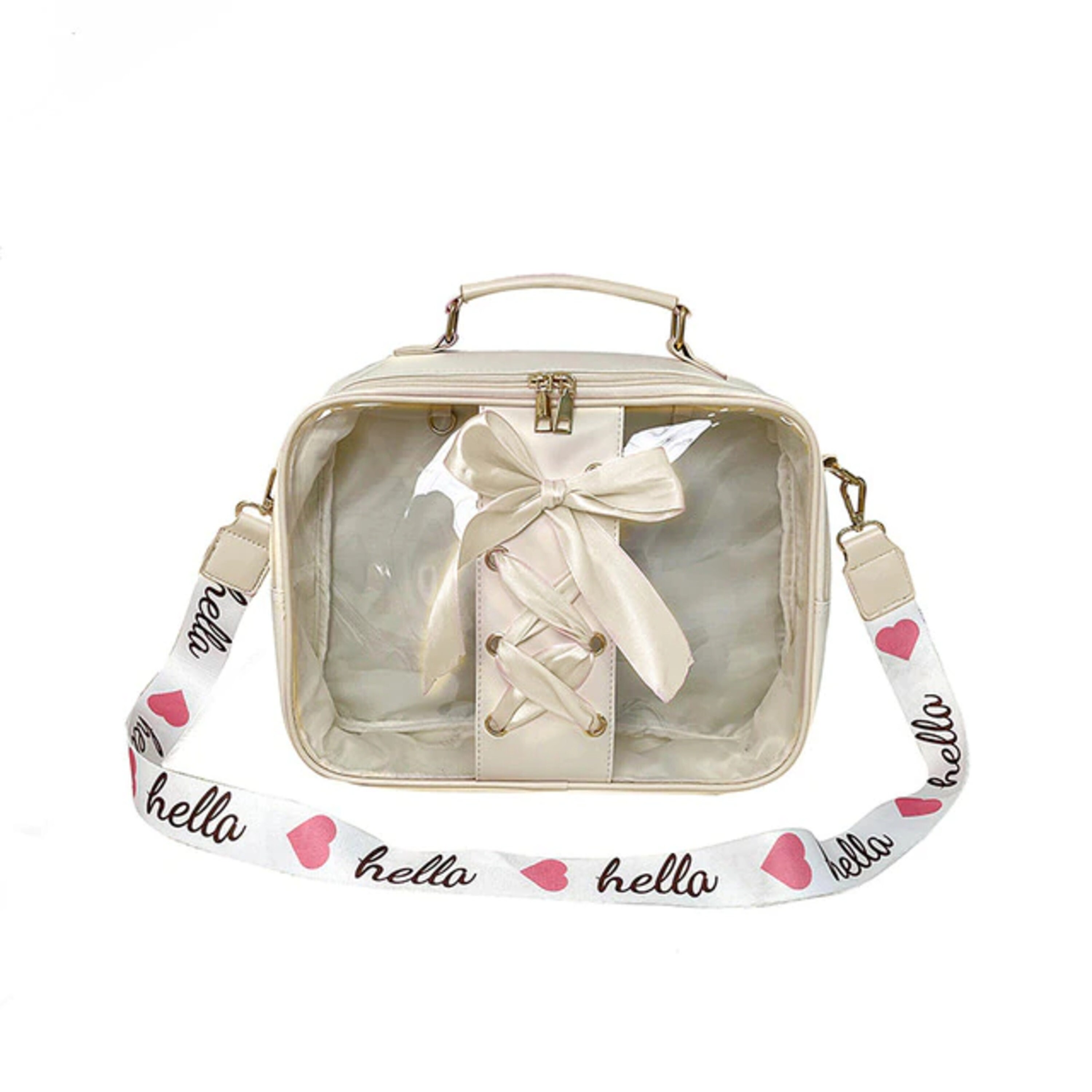 Ita Bag, 3-Way Shoulder Bag, Backpack, Clear Bag, Stuffed  Toy, Events, Cute, Transparent, Wallet Pochette, Painful Shoulder Bag,  Pouch, Pochette (Green) : Clothing, Shoes & Jewelry