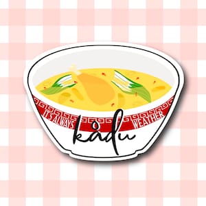 Kådu Weather Sticker  - Waterproof Decal, Comfort Food, Traditional Pacific Islander Culture, Chamorro/Chamoru, Guam Mariana Islands