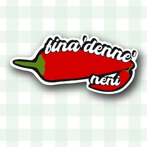Fina&#39;Denne&#39; Neni Sticker - Waterproof Decal, Pepper, Finadene, Chamorro / Chamoru / Island Food