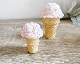 Faux Ice Cream Cones, Fake Ice Cream, Ice Cream Decor, Tiered Tray Decor, Realistic Ice Cream, Summer Decor, Artificial Food, Photo Prop