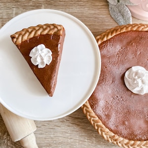 Faux Pumpkin Pie Slice, Fake Pie Slice, Fall Decor, Fall Tier Tray, Pumpkin Decor, Halloween Decor, Display Pie Food, Fake Bake, Photo Prop