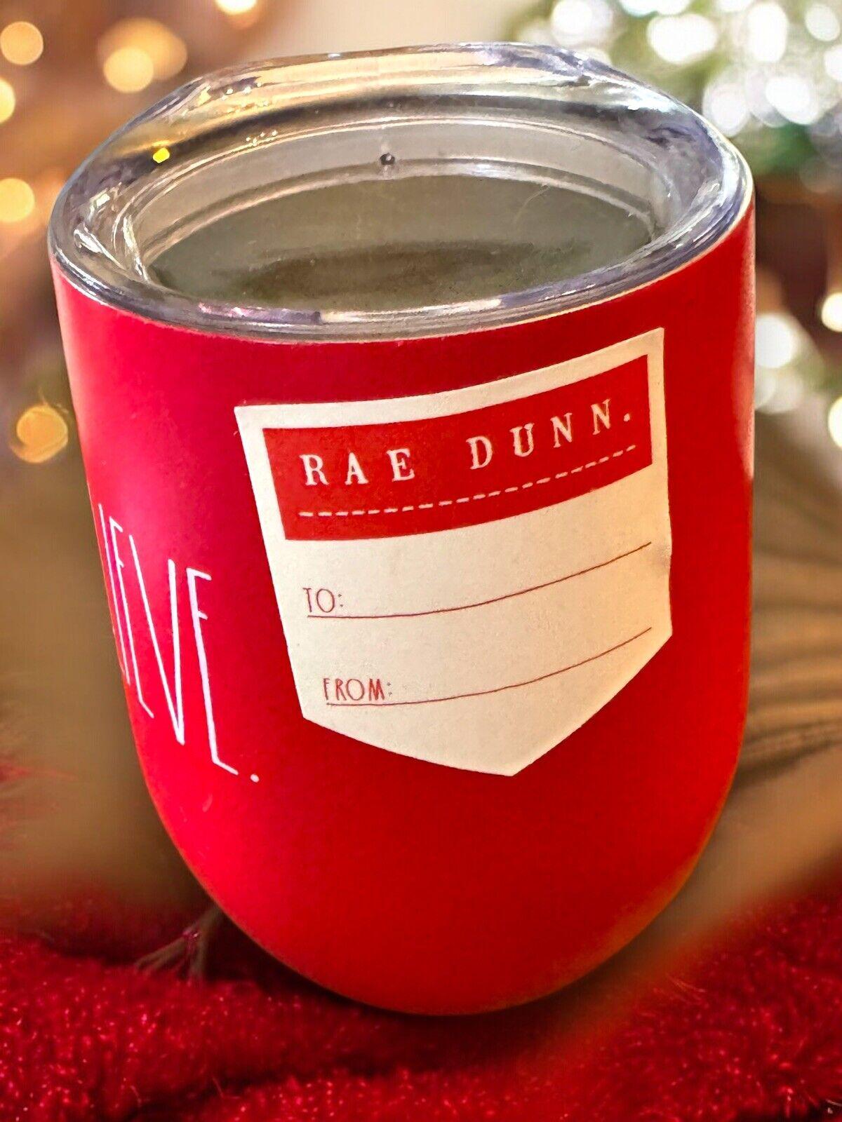 Rae Dunn クリスマスホリデーダブルウォールステンレススチールタンブラー シースルールーサイトシッピートップに「BELIEVE | ホット/コー Rae Dunn Christmas - Etsy