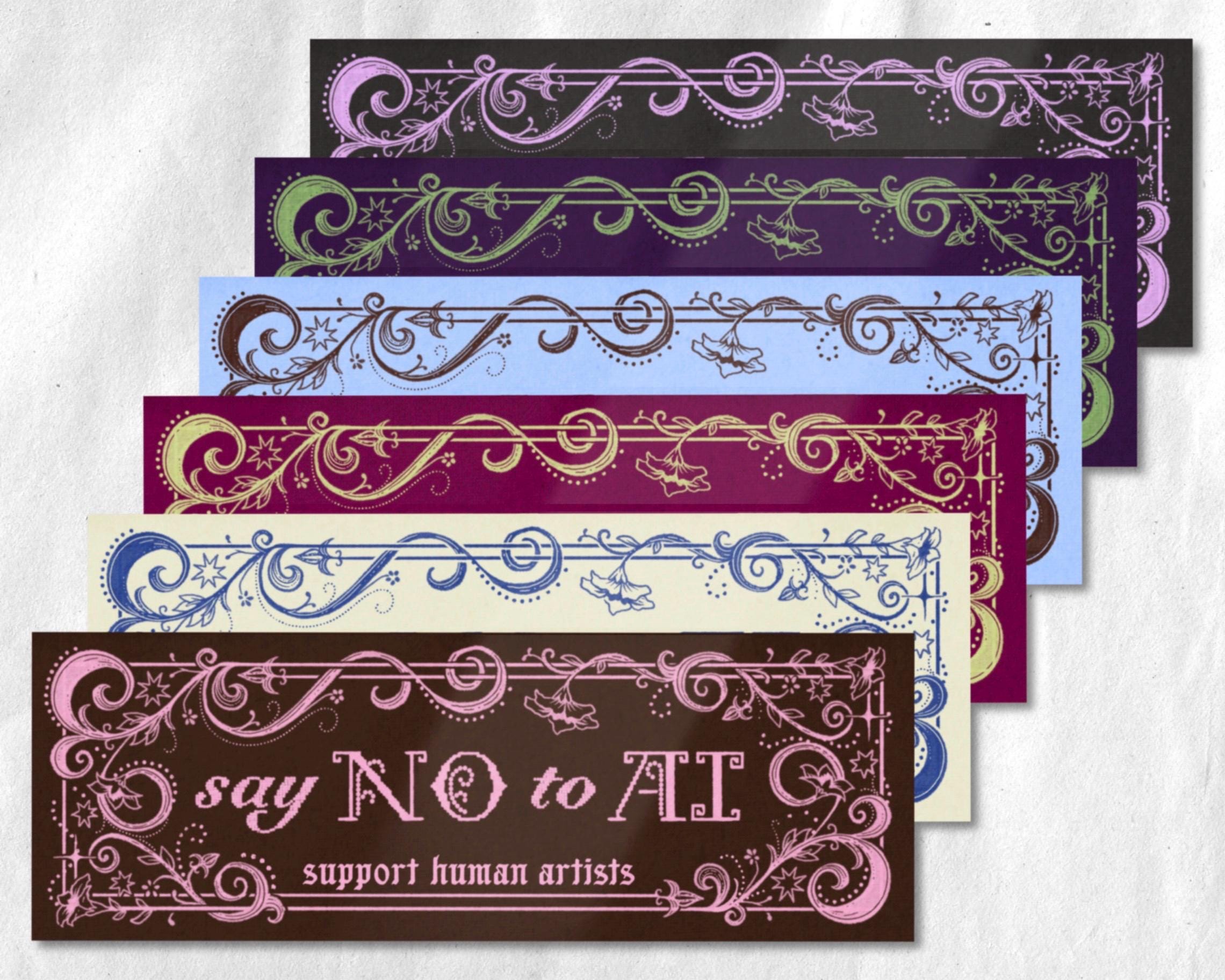 Say NO to AI Bumper Sticker - Etsy