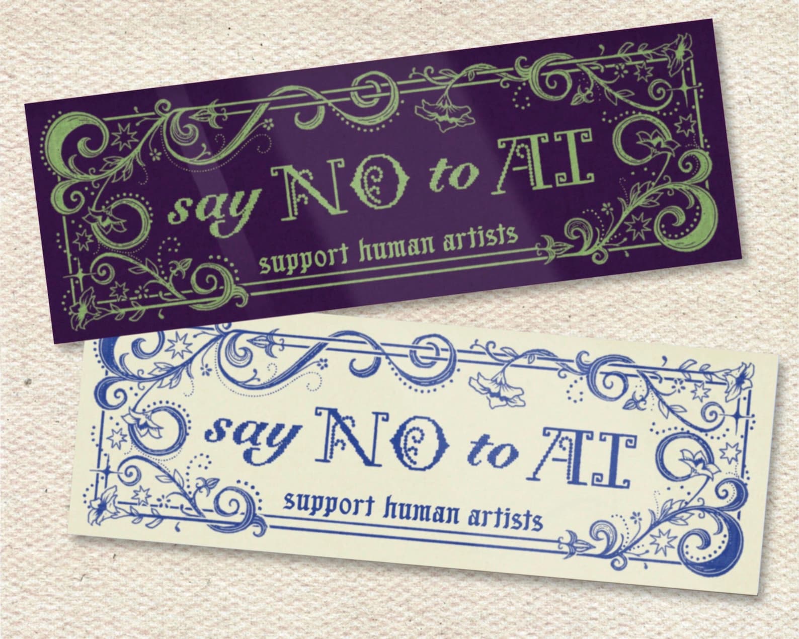 Say NO to AI Bumper Sticker - Etsy