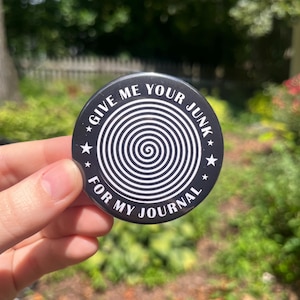 junk journal hypnosis pin