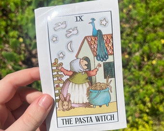 strega nona tarot card sticker