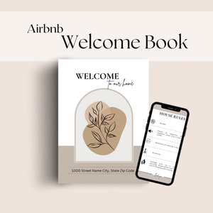 Libro de bienvenida de Airbnb, Plantilla de libro de bienvenida de Vrbo, Libro de visitas de Airbnb, Plantilla de Airbnb