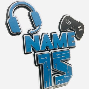 Gamer Cake Topper | Customizable