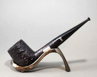 STANWELL 1984 POY (Pipe of the Year): Nice/Clean! 1984 Danish Vintage Estate Dark Sandblasted Bent Straight Small Billiard Tobacco Pipe