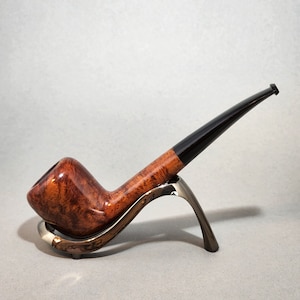 STANWELL HAND MADE 75 Redg. No. 969-48: Clean/Nice! 40&#39;s-60&#39;s Danish Vintage Estate Smooth Birds Eye Briar Freehand Oval Shank Tobacco Pipe