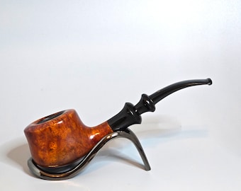 STANWELL ROYAL BRIAR 316M Redg. No. 969-48: Clean/Nice! 40's-60's Danish Vintage Estate Slightly Bent Oval Shank Round Freeand Tobacco Pipe