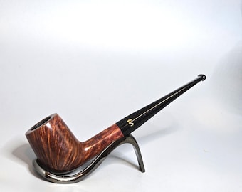 STANWELL FLAME GRAIN 51: Very Nice/Clean! 70&#39;s-90&#39;s Danish Vintage Estate Smooth Flame Grain Briar Small Straight Billiard Tobacco Pipe