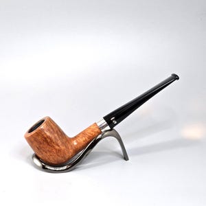 STANWELL STERLING Danish Design 61: Nice/Clean! 90&#39;s+ Danish Vintage Estate Straight Grain Briar Str. Billiard w/Silver Band Tobacco Pipe