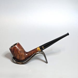 STANWELL RONDO 29: Sauber/schön! 70er - 90er Jahre Danish Vintage Style Straight Grain Briar Medium Gerades Billard mit 3 Messingbändern