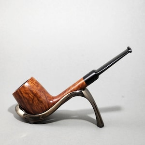 STANWELL FLAME GRAIN 40 Redg. No. 969-48: Clean/Nice - 40&#39;s-60&#39;s Danish Vtg. Estate Birds Eye Briar Str. Billiard w/Oval Shank Tobacco Pipe