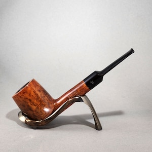 STANWELL HAND MADE 14 Redg. N0. 969-48: Nice/Clean! 40's-60's Danish Vtg. Estate Smooth Birds-Eye Briar Large Straight Billiard Tobacco Pipe