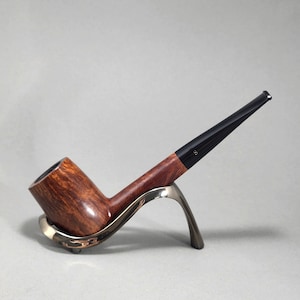 STANWELL DE LUXE 497 Redg. No. 969-48: Nice/Clean! 40s-60s Danish Vintage Estate Smooth Straight Grain Briar Str. Tall Chimney Tobacco Pipe