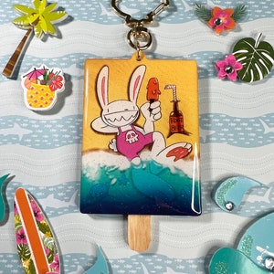 By The Sea- Sam And Max Two Sided Popsicle Keychain