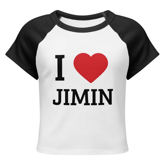 BTS JIMIN Tシャツ ホワイト Mサイズ I Love Jimin BTS Shirt - Etsy