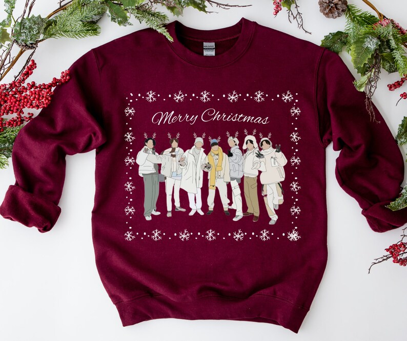 BTS Bangtan Christmas Shirt Christmas K-pop Group Shirt - Etsy