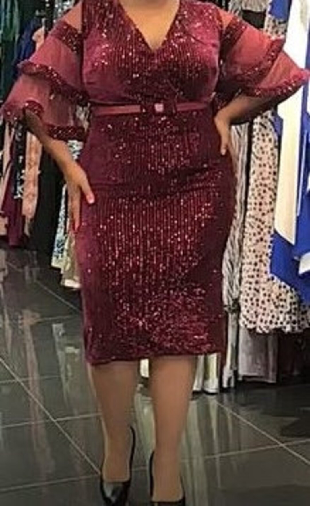 Plus Size Dress for Different Occasions, Wedding Dress, Event Dress, Classy Outfit, Long Sleeve