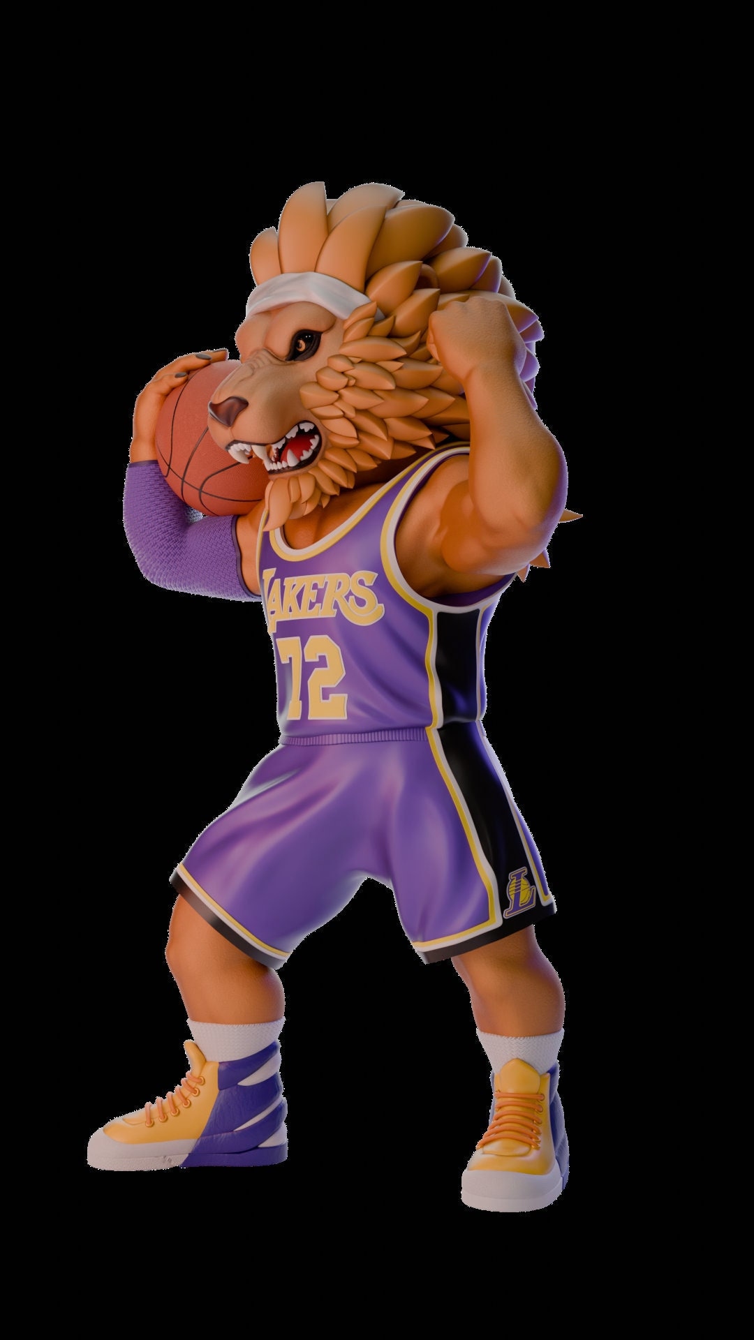 LA Lakers Bailey Mascot Prototype - Etsy