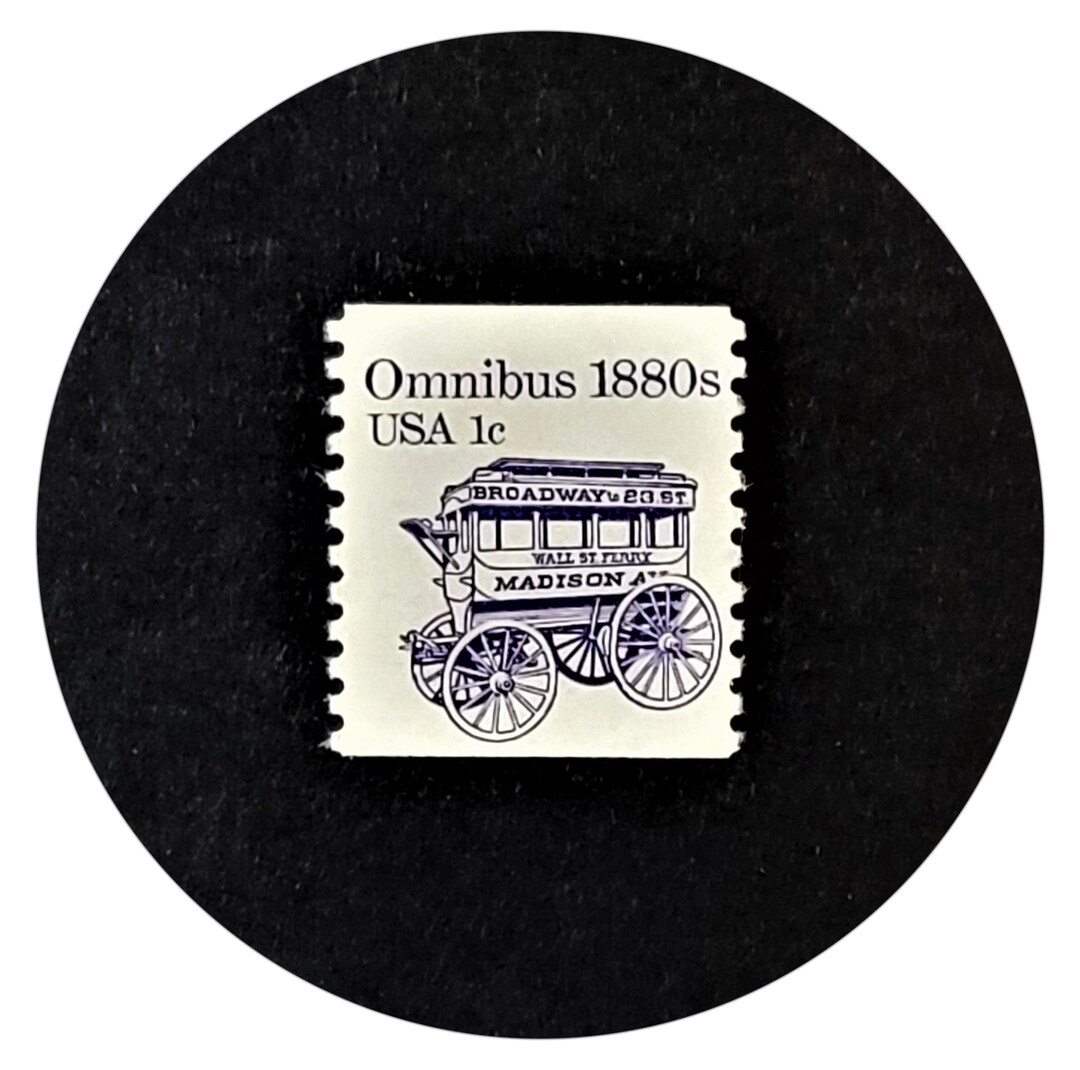 35 Omnibus 1880s Stamps, Transportation Series, Public Transportation