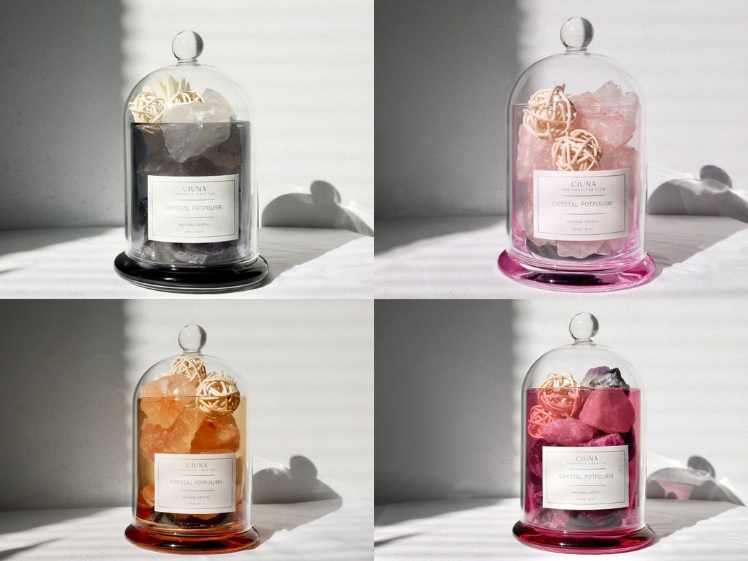 Crystal Potpourri Gift Set With Long Lasting 100 Pure Perfume and