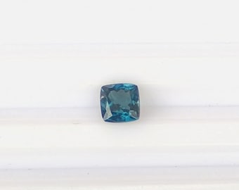 AAA Blue Tourmaline Gemstone: 0.70 Carat Cushion Cut