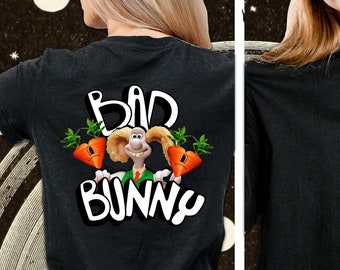 Bad Bunny Meets the Ware Rabbit - A Hare-Raising Fusion of Bad Bunny and Wallace and Gromit - Top-Selling, Music Merch, and Christmas Shirt