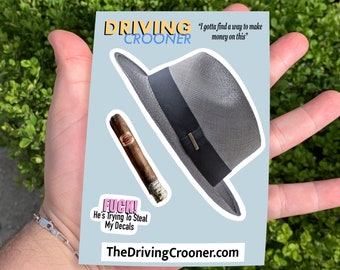 The Driving Crooner Kit Bumper Sticker Sheet, Driving Crooner Window Sticker, Tim Robinson I think you should Leave
