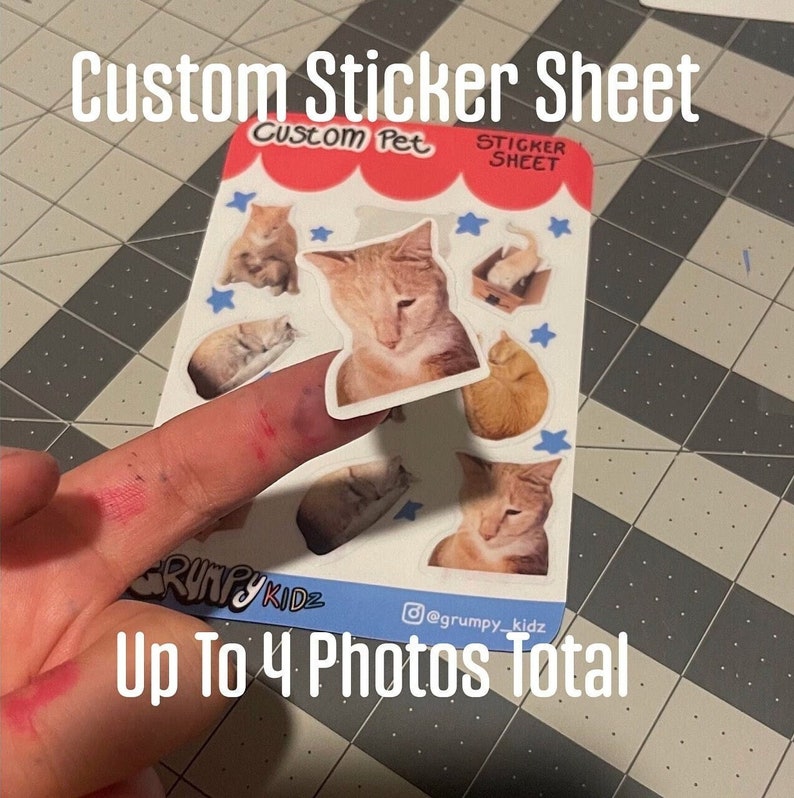 Custom Pet Sticker Sheets, Personalized Gift, Waterproof Stickers, Pet Lover Gift Ideas, Custom Stickers, Waterproof Stickers Of Your Pet image 1