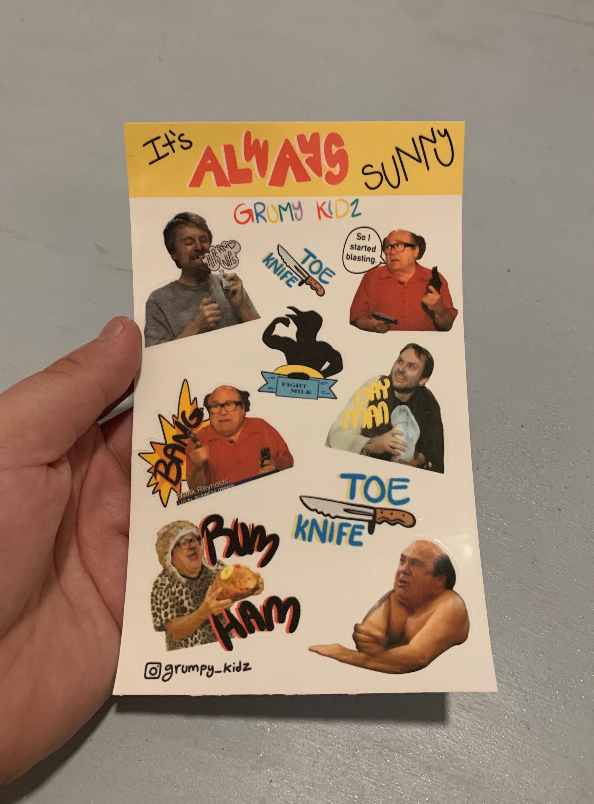 Its Always Sunny Danny Devito I Started Blasting Sticker - Etsy UK