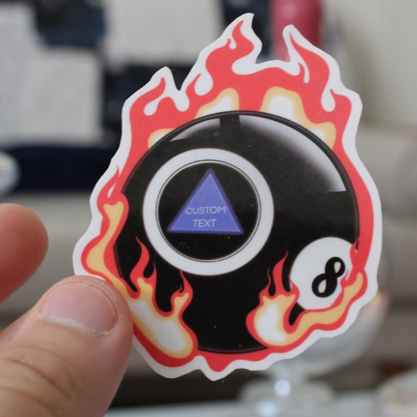 Custom Magic-8 Ball Sticker