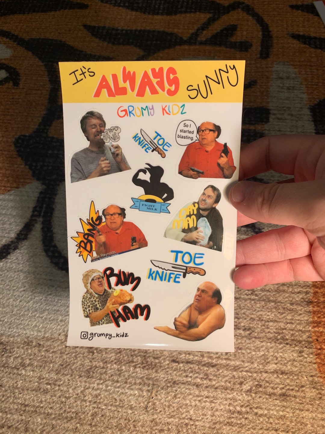 Its Always Sunny Danny Devito I Started Blasting Sticker - Etsy