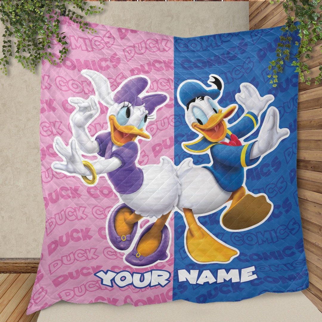 Personalized Couple Duck Kid Blanket Disneyland Birthday Baby Etsy