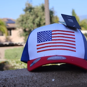 Sombrero Patriota, Bordado, Rojo, Blanco, Azul,