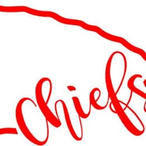 Kansas City Chiefs script arrowhead